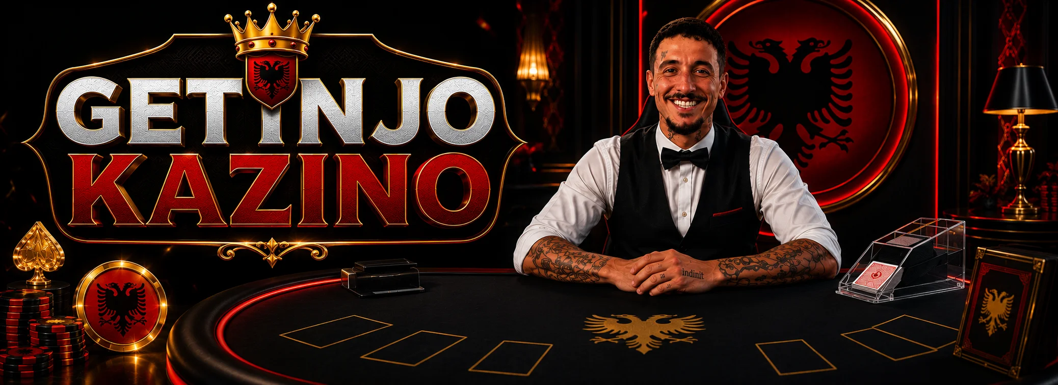 Tavolina live me krupier nga Evolution te Getinjo Kazino — rulet, blackjack dhe Crazy Time